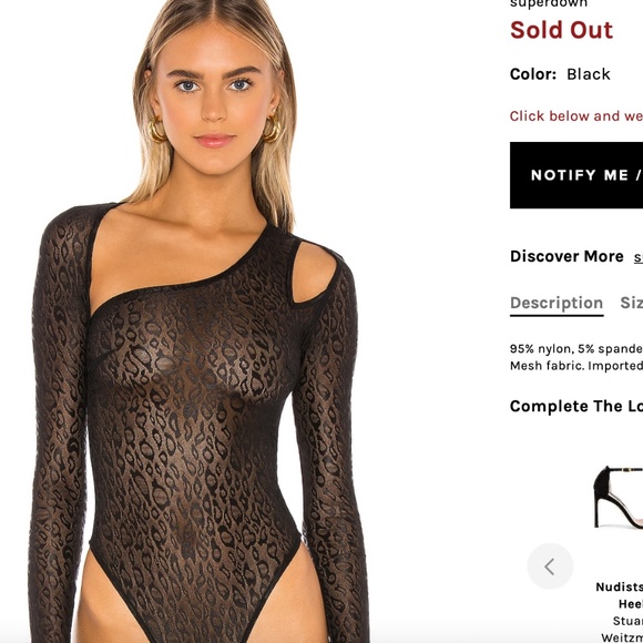 Aisha Bodysuit  superdown - Picture 1 of 5